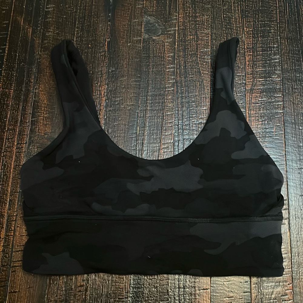 lululemon athletica Black Camo Tank Top